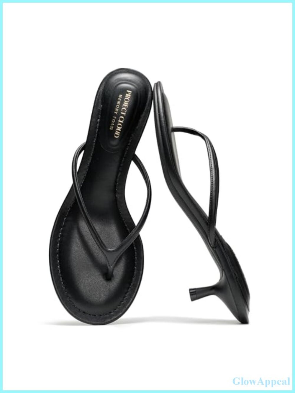 Genuine Leather Womens Kitten Heels Strappy Sandals Dressy